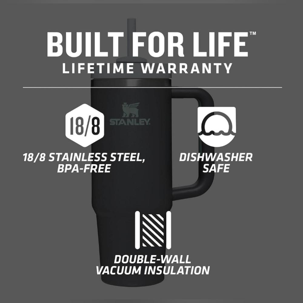 NEW! Stanley Quencher 30oz Stainless Steel Insulated Tumbler with Lid/straw - Picture 9 of 9